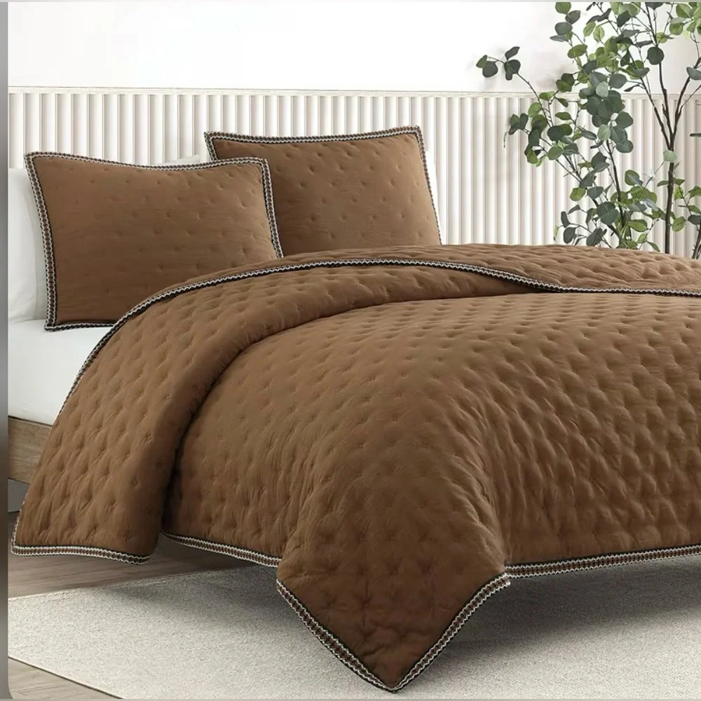 UGG Devon UGGBraid Quilt Set New